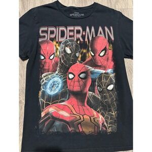 Marvel Spider-Man No Way Home Graphic T-Shirt Mens Small Black Mad Engine A-231